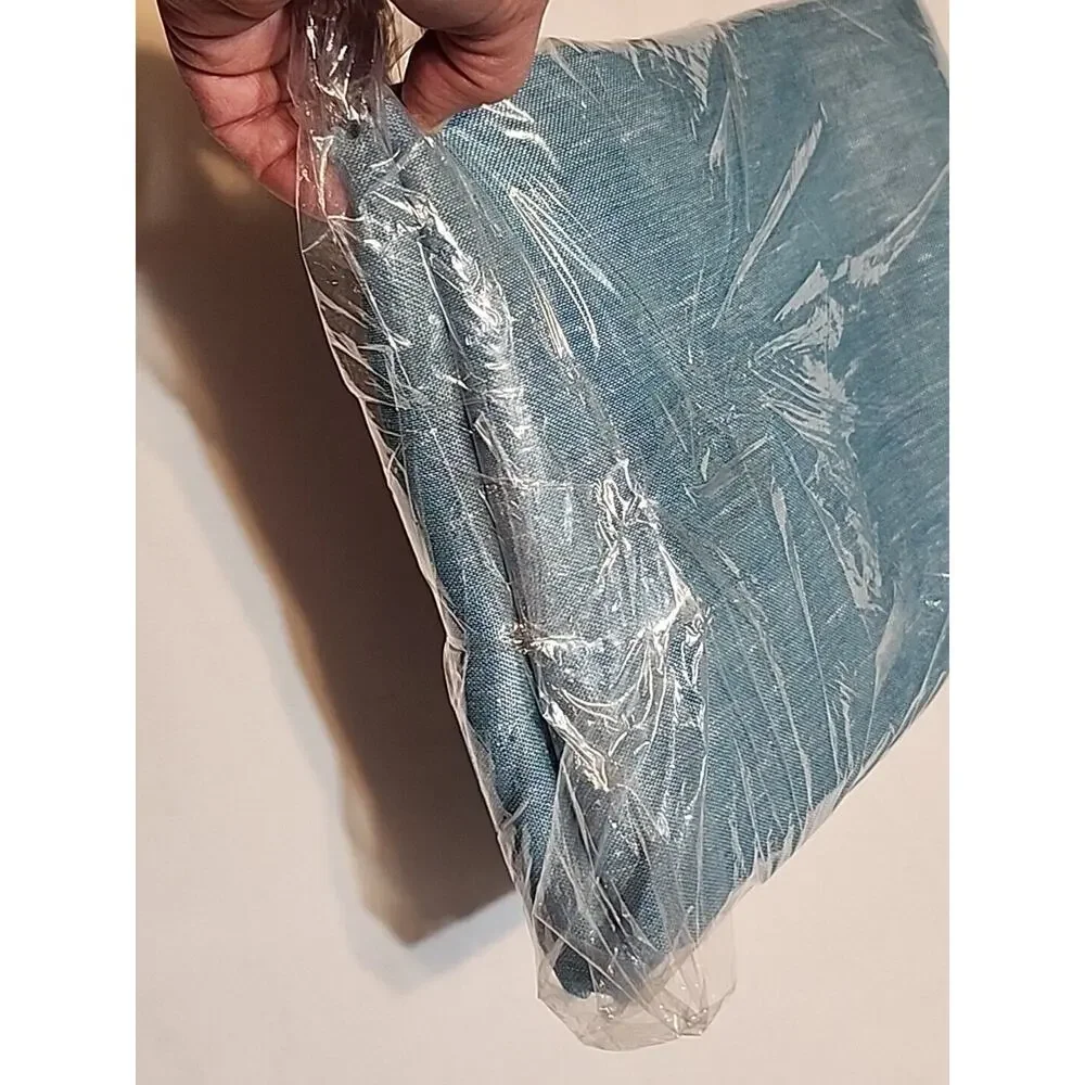 ATI Home Bella Sheer Grommet Curtain Blue 2 Panels Length 96